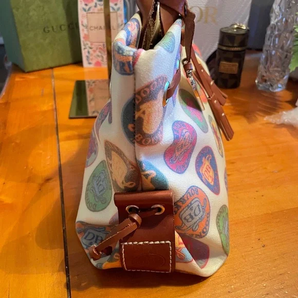 Dooney & Bourke medallion tassel bag Colorful Logo Canvas Tote - Picture 4 of 6